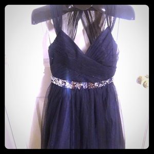 Navy Blue Party Dress
